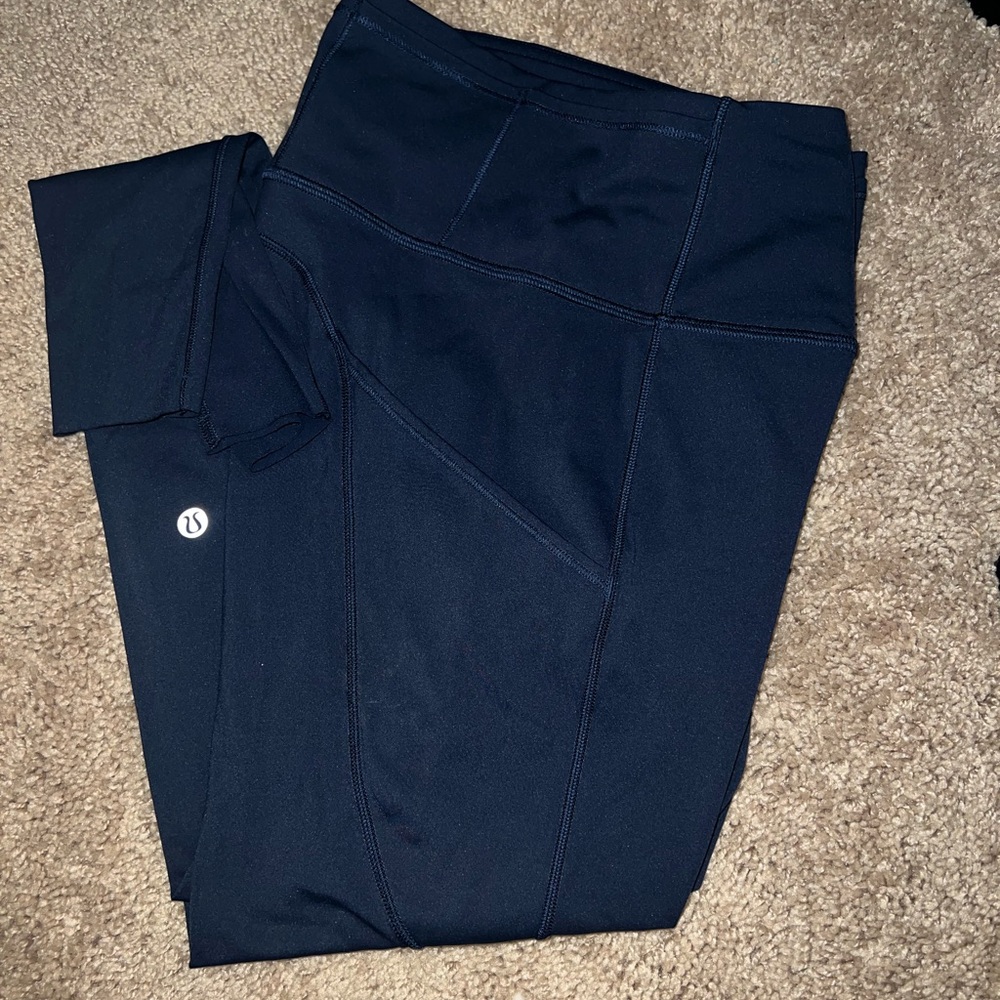 Lululemon fast & free 28” leggings navy